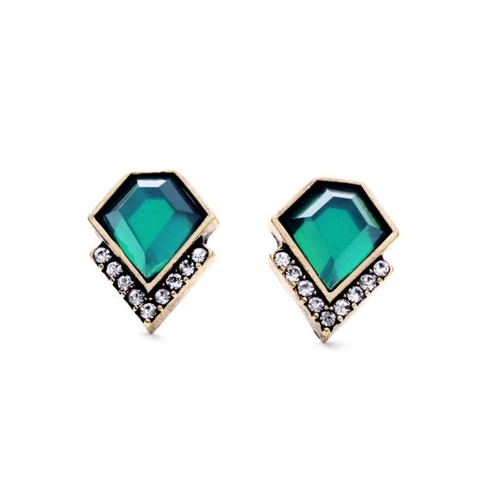 Art Deco Set Multi layer Necklace & Stud Earrings. - Picture 4 of 6